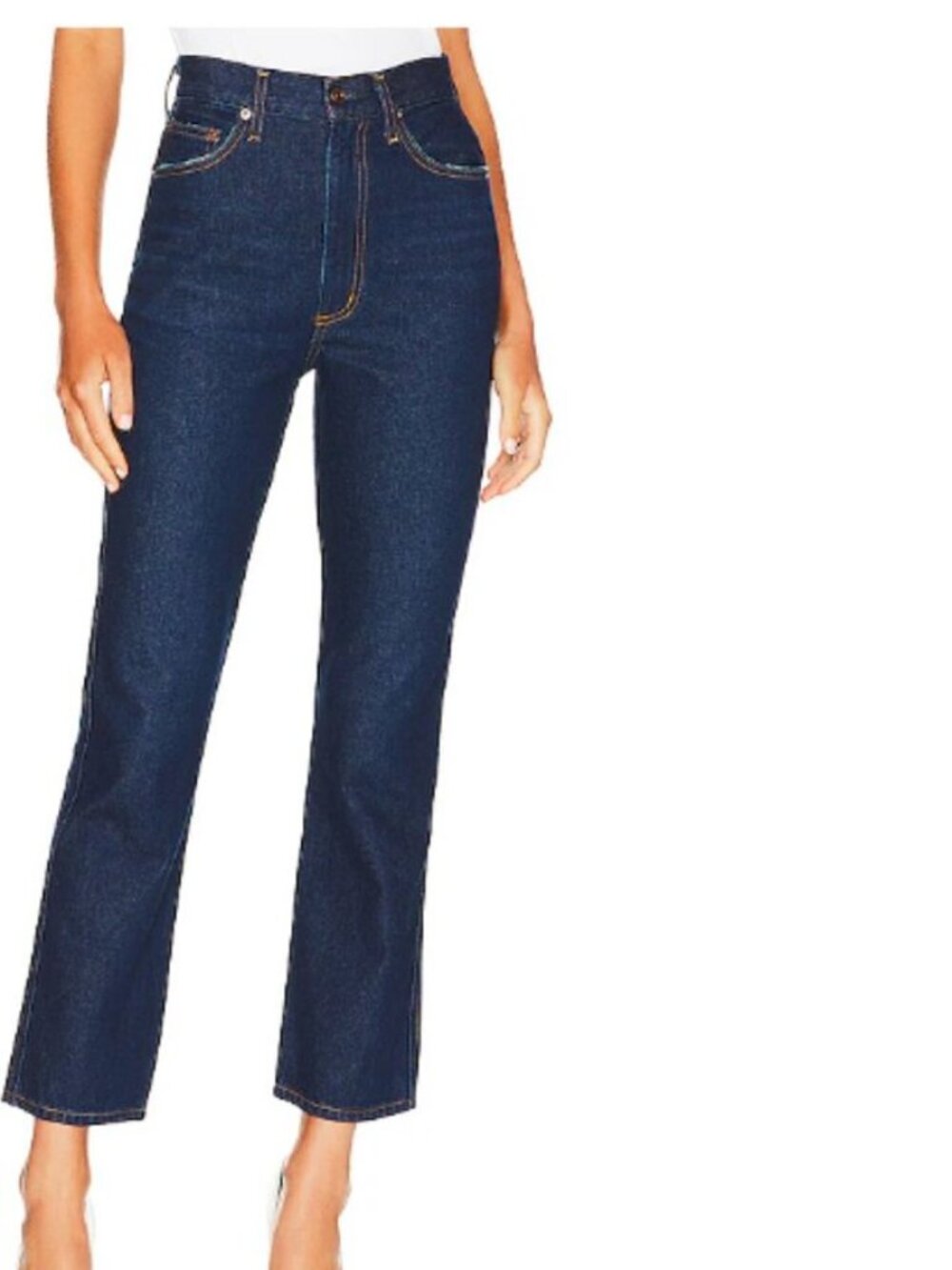 AGOLDE Pinch Waist High Rise Kick Jeans in Radio Size 27